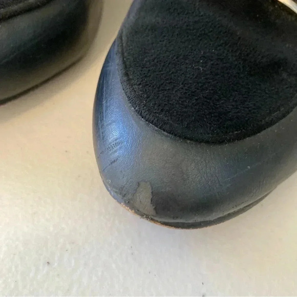 Aldo women's black leather point toe‎ slip on flats size 8 - Picture 2 of 16